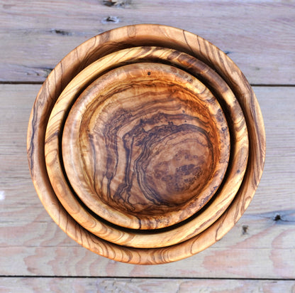 Olive Wood Nesting Bowls 