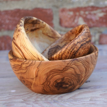 Olive Wood Nesting Bowls 