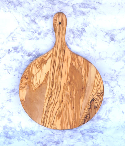 Circular shape Olive Wood Cutting/Charcuterie Board