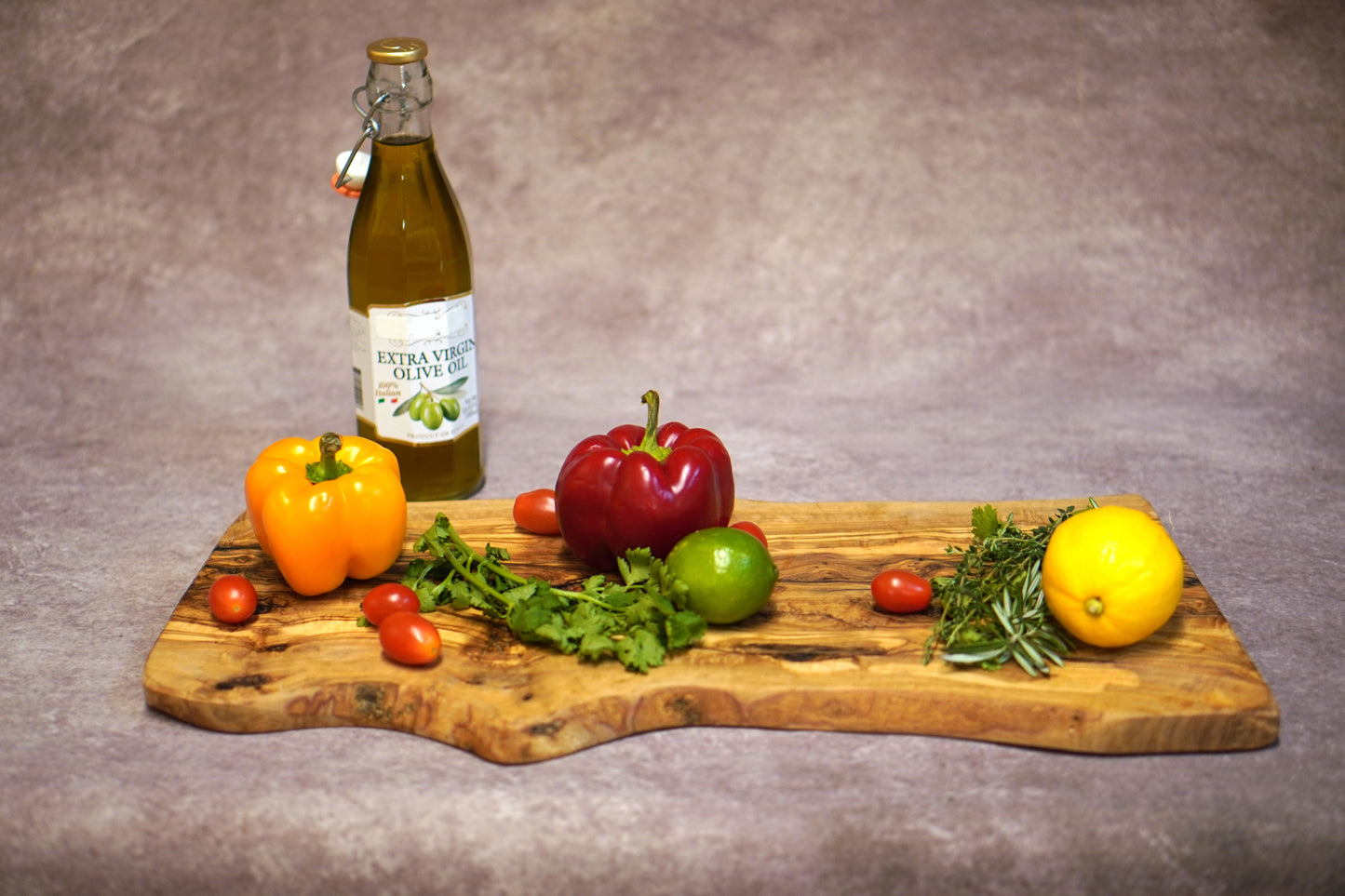 Rustic Olive Wood Chopping Board - Kitchen Chopping Board for Rustic Cheeses - Large Professional - Chopping Board for Cured Meats