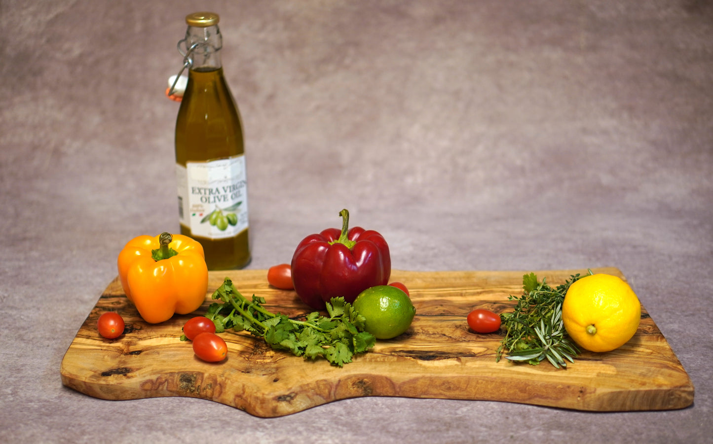 Rustic Olive Wood Chopping Board - Kitchen Chopping Board for Rustic Cheeses - Large Professional - Chopping Board for Cured Meats