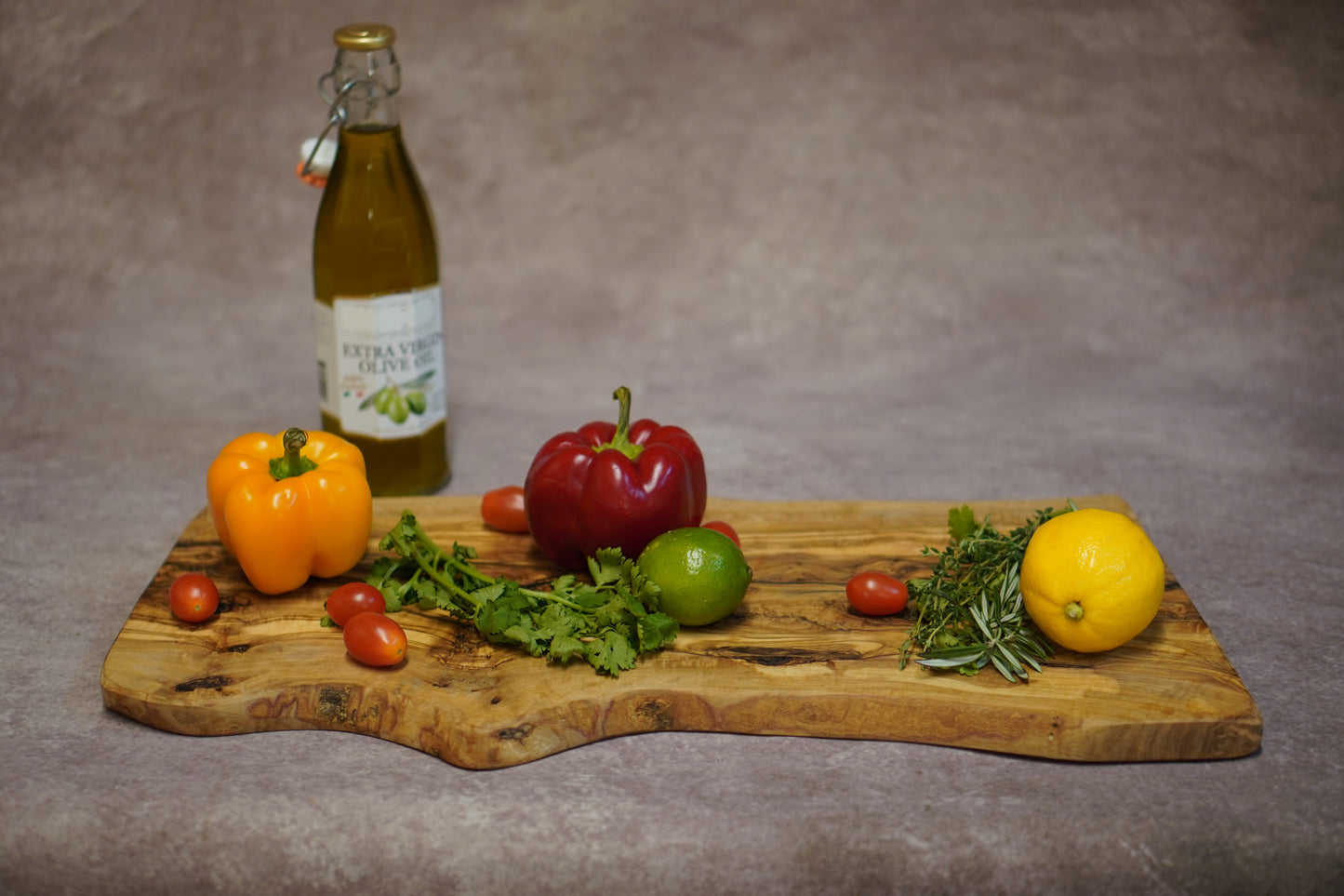 Rustic Olive Wood Chopping Board - Kitchen Chopping Board for Rustic Cheeses - Large Professional - Chopping Board for Cured Meats