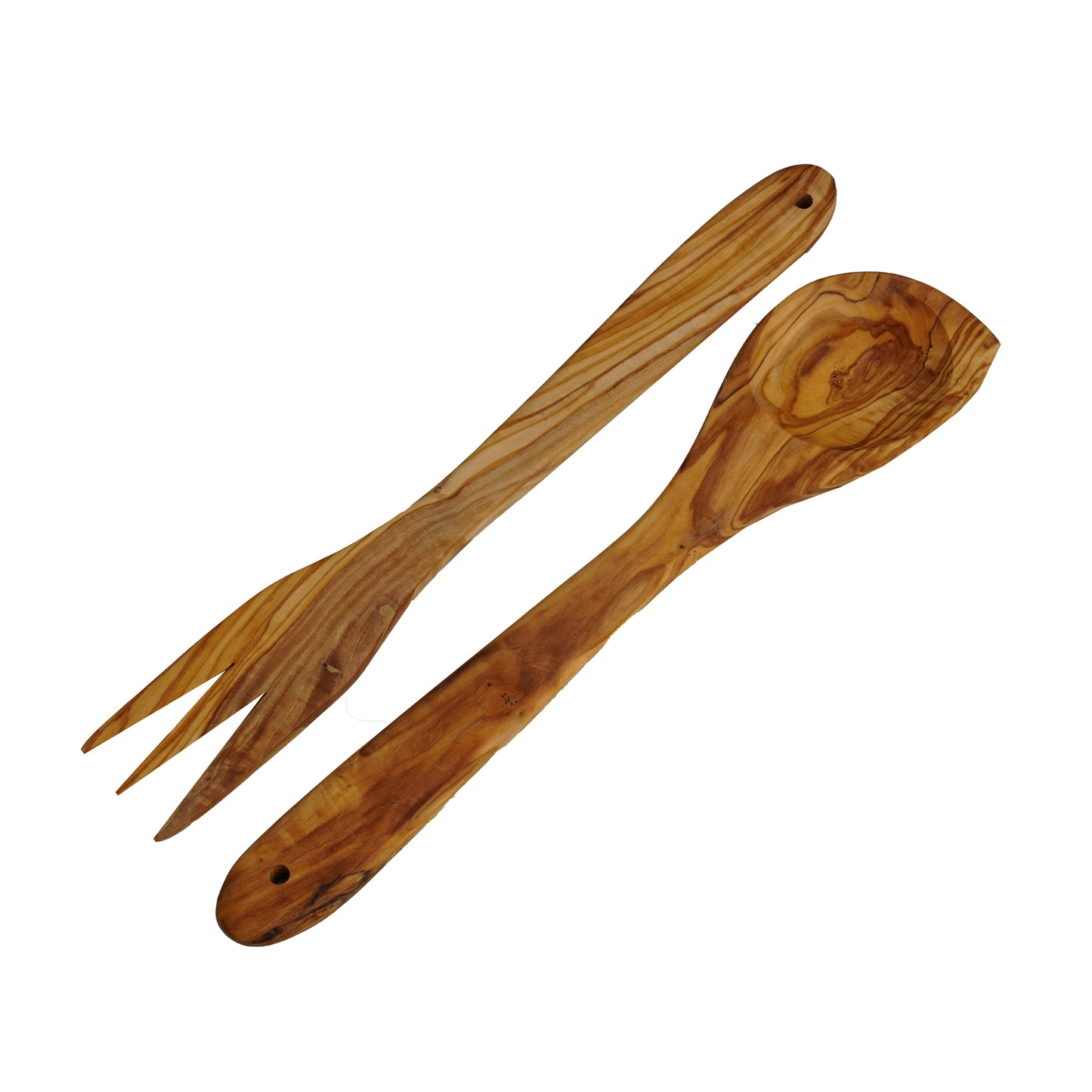 Olive Wood Fork Spoon Set