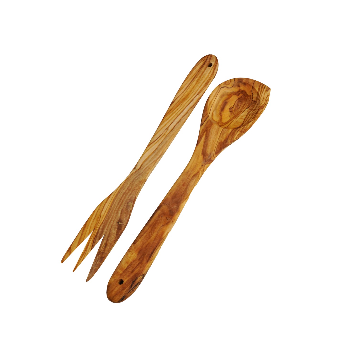 Olive Wood Fork Spoon Set