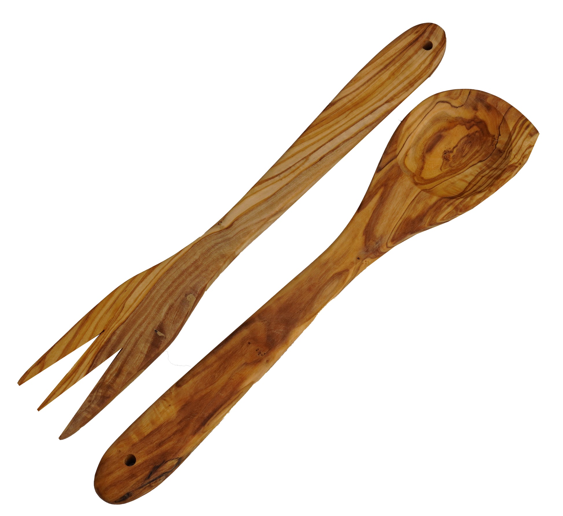 Olive Wood Fork Spoon Set