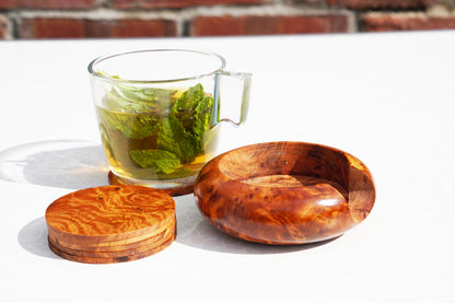 Thuya Wood root rare find Coasters