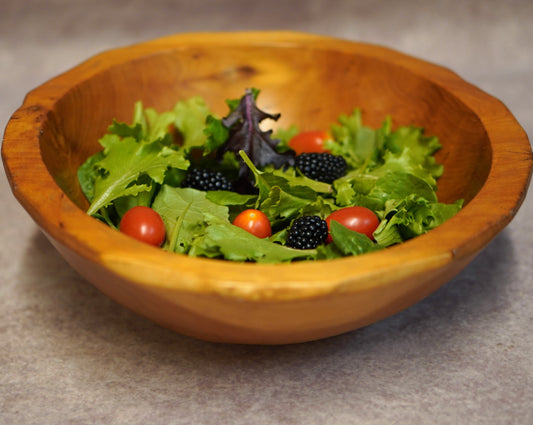 Large Rustic Olive Wood Bowl