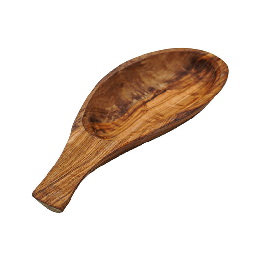 Olive wood spoon dish